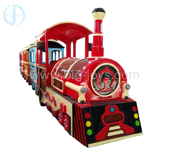 Shopping mall trackless train